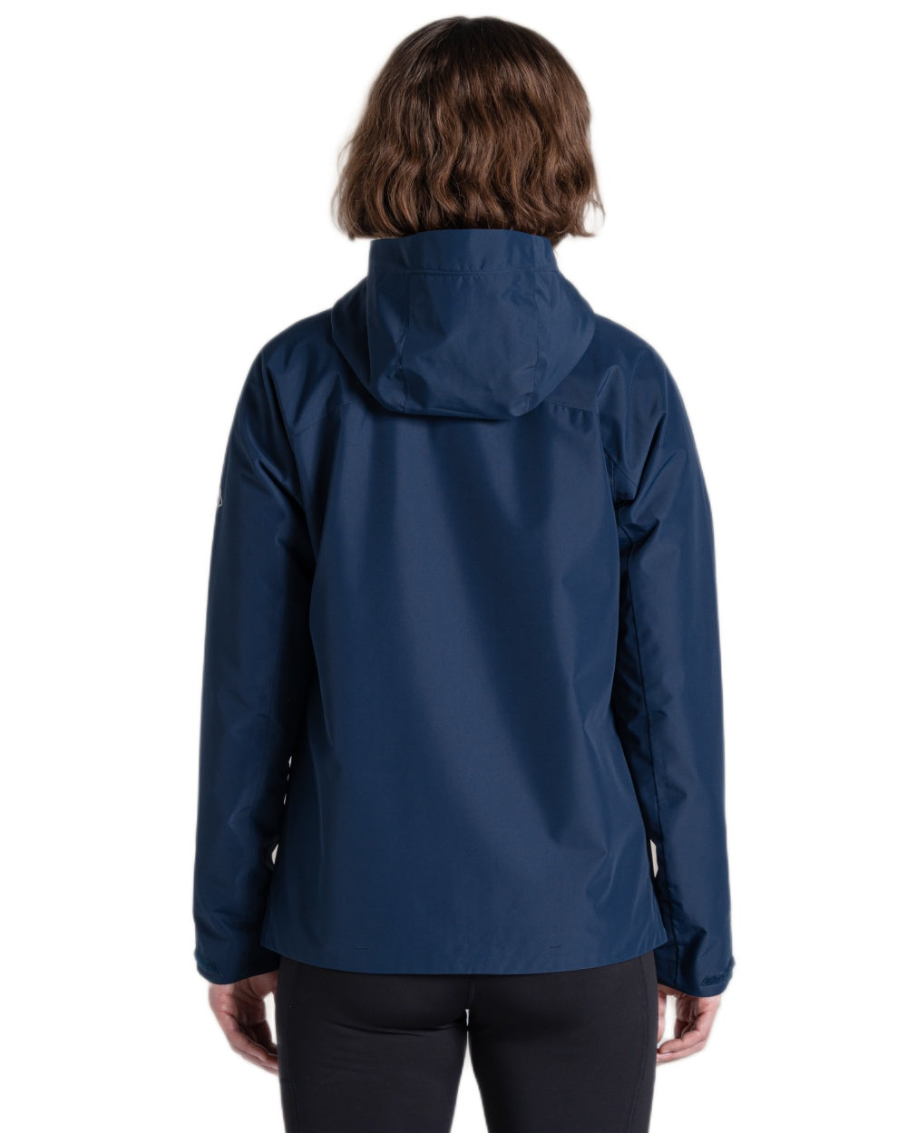 Blue Navy coloured Craghoppers Womens Solla Waterproof Jacket on white background 