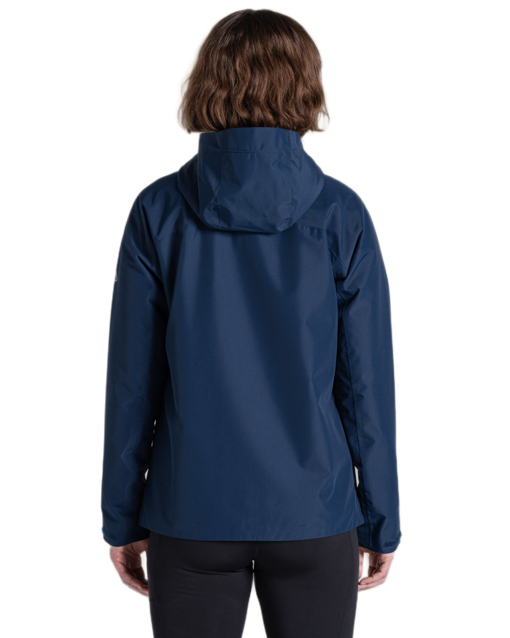 Blue Navy coloured Craghoppers Womens Solla Waterproof Jacket on white background 