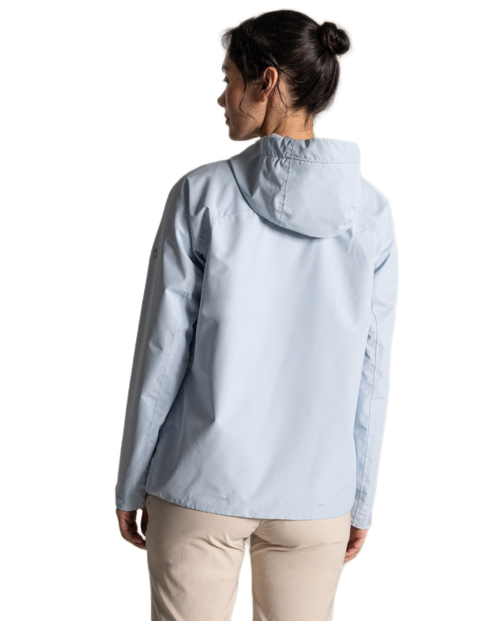 Nimbus Blue coloured Craghoppers Womens Solla Waterproof Jacket on white background 