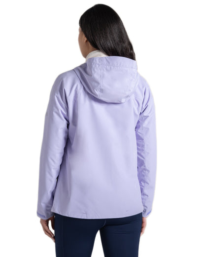 Parma Violet coloured Craghoppers Womens Solla Waterproof Jacket on white background 