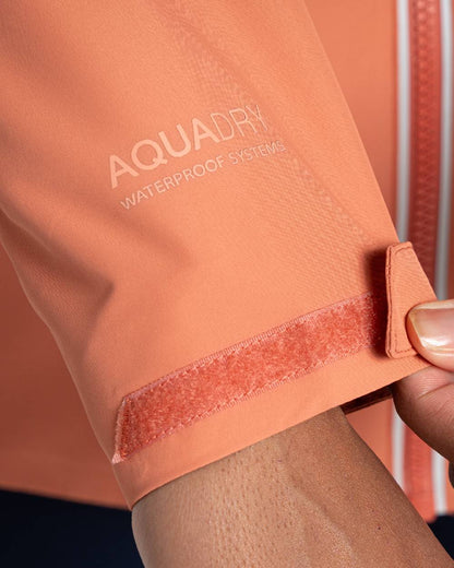 Red Sandstone coloured Craghoppers Womens Solla Waterproof Jacket on white background 