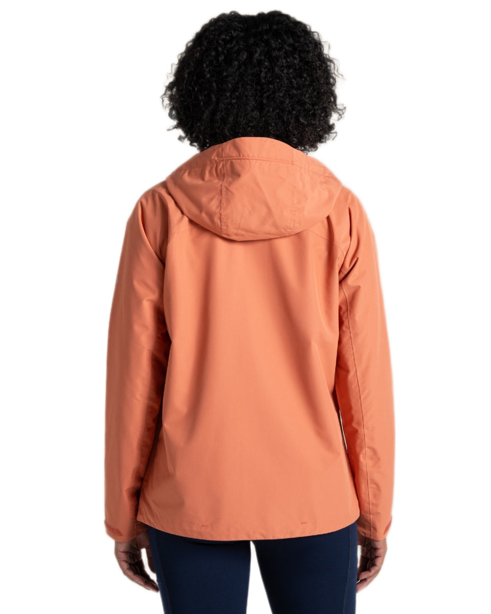 Red Sandstone coloured Craghoppers Womens Solla Waterproof Jacket on white background 