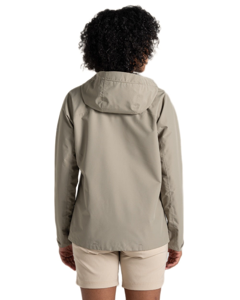Vert coloured Craghoppers Womens Solla Waterproof Jacket on white background 