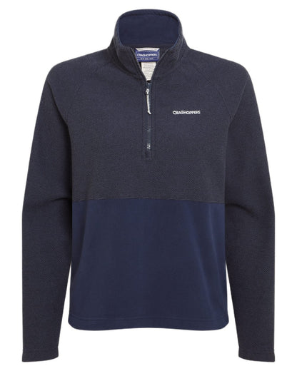 Dark Sapphire coloured Craghoppers Womens Thuya Half Zip Fleece on white background 