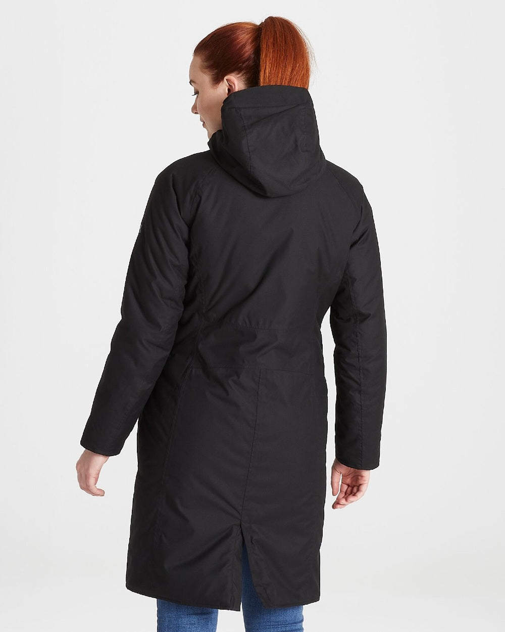 Craghoppers Caithness Long Waterproof Jacket in Black 