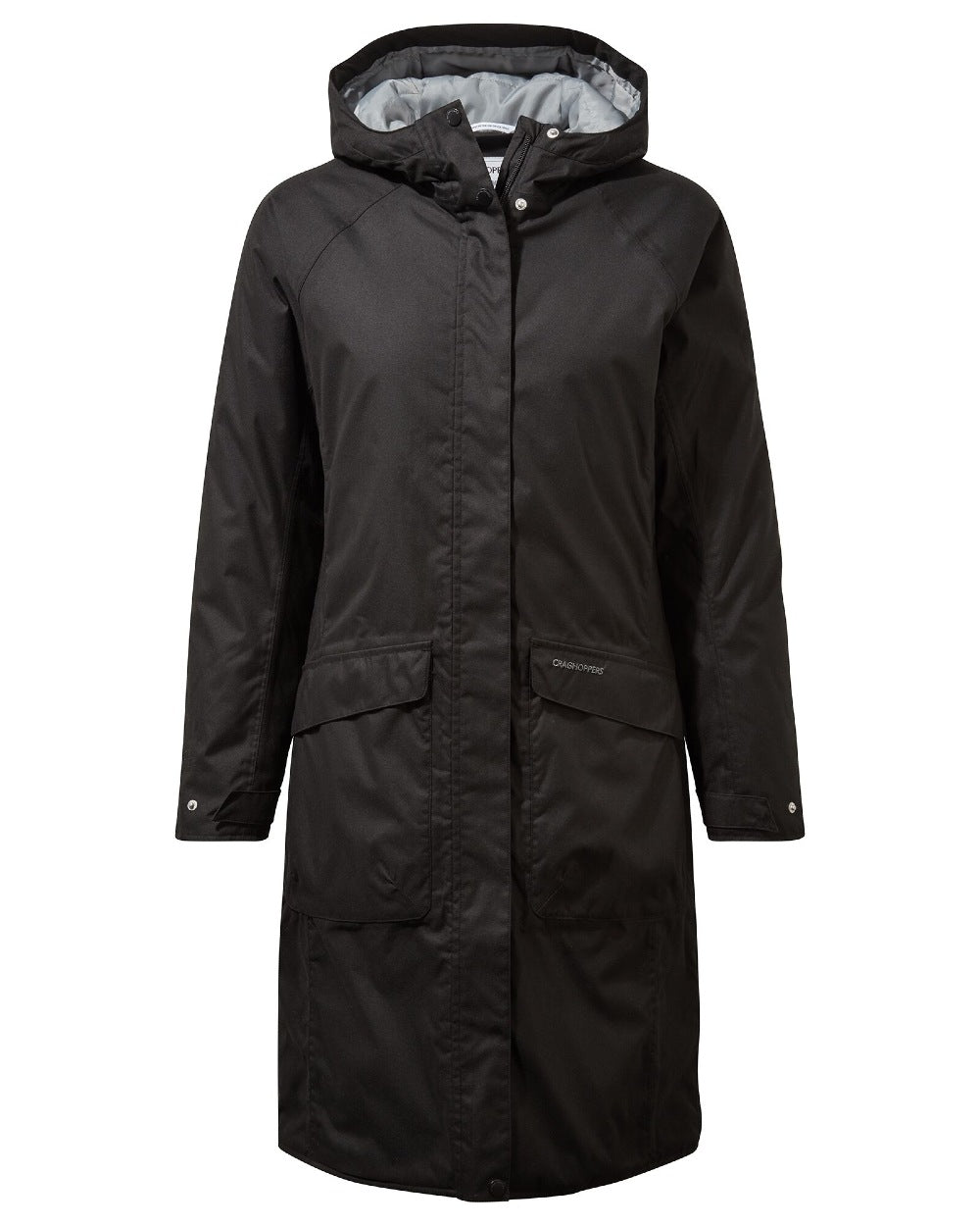 Craghoppers Caithness Long Waterproof Jacket in Black 