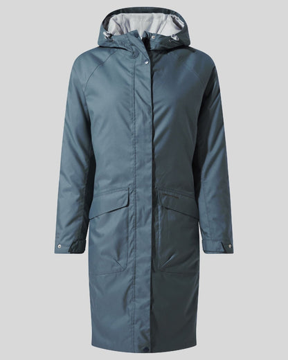 Craghoppers Caithness Long Waterproof Jacket in Winter Sky 