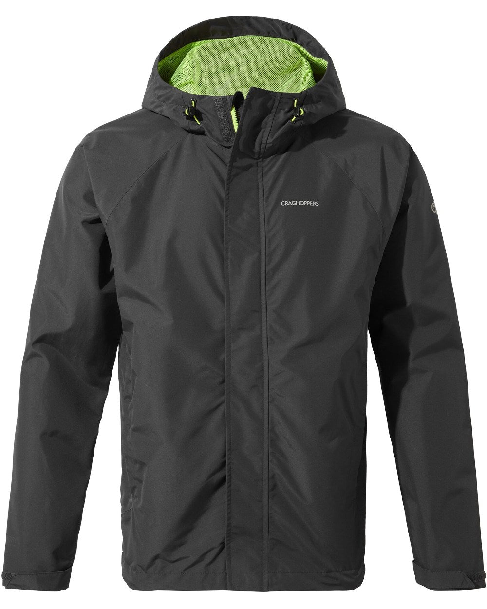 Craghoppers Mens Orion Waterproof Jacket in Black Pepper/Apple 