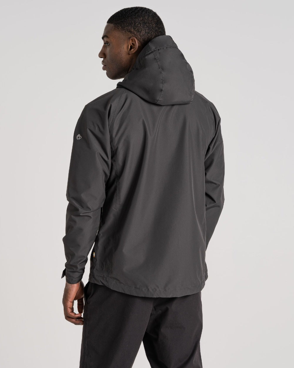 Craghoppers Mens Orion Waterproof Jacket in Black Pepper/Apple 