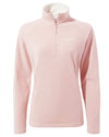 Craghoppers Womens Miska Half Zip Fleece in Pink Clay #colour_pink-clay
