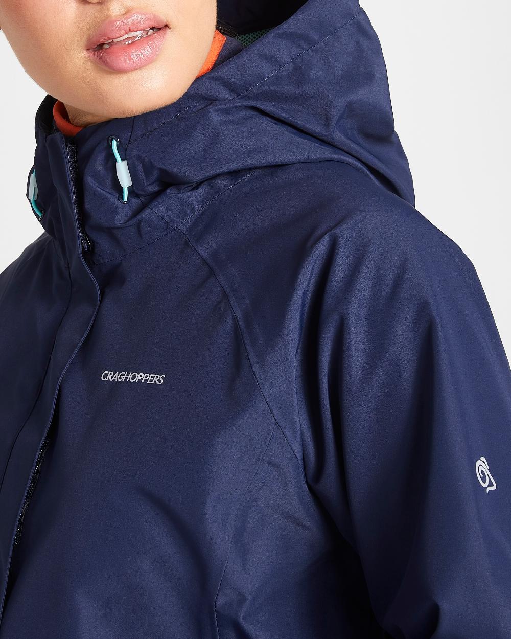 Craghoppers Womens Orion Waterproof Jacket in Blue Navy