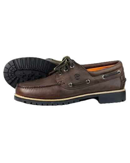 Dark Brown Coloured Orca Bay Buffalo Mens Country Shoes On A White Background 