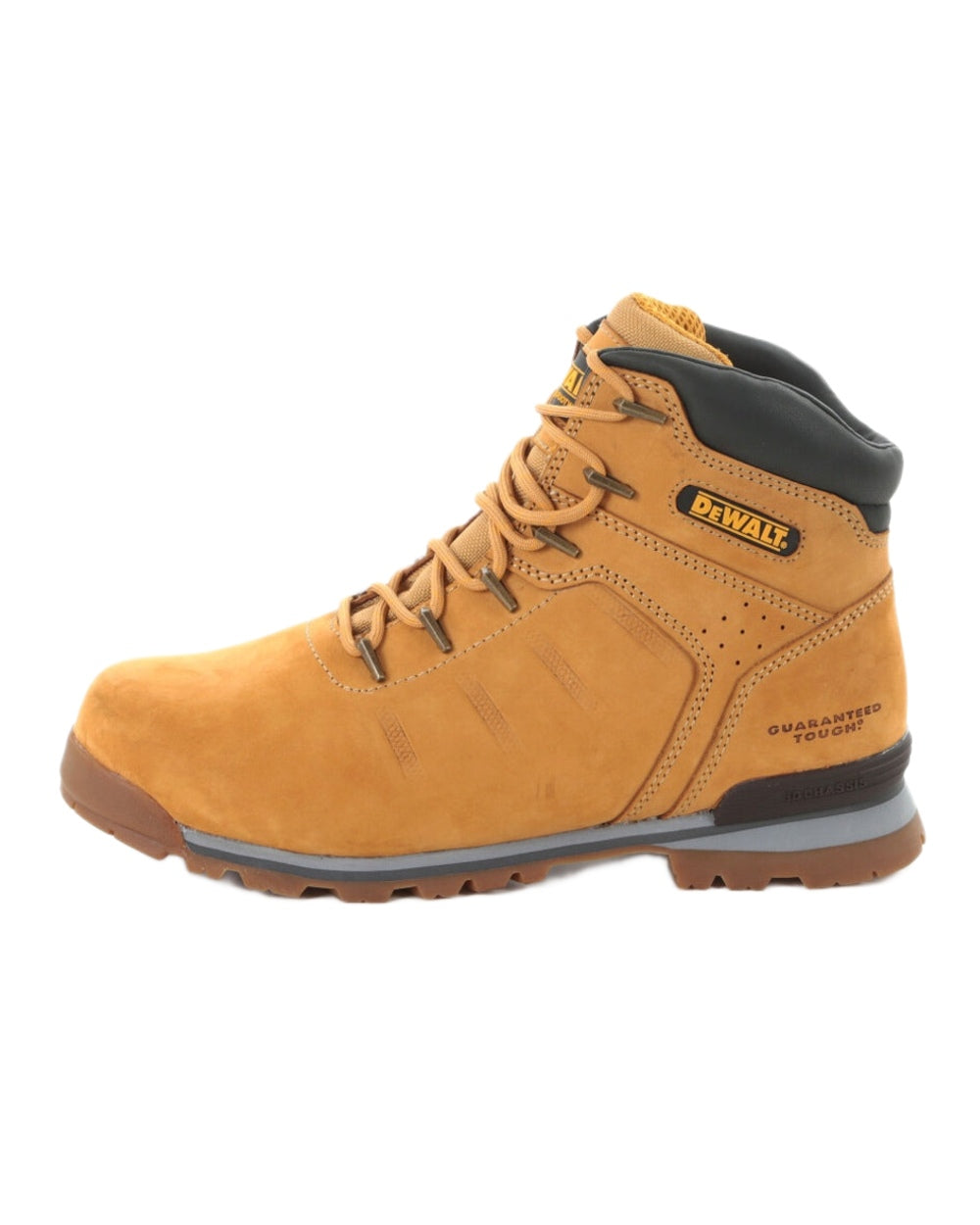 Honey Coloured DeWalt Carlisle Nubuck Lightweight Safety Boots on white background 