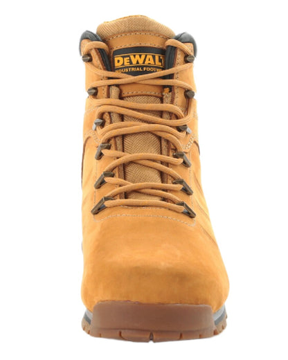 Honey Coloured DeWalt Carlisle Nubuck Lightweight Safety Boots on white background 