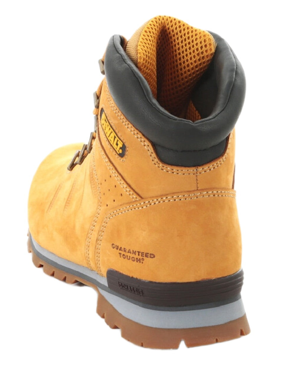Honey Coloured DeWalt Carlisle Nubuck Lightweight Safety Boots on white background 