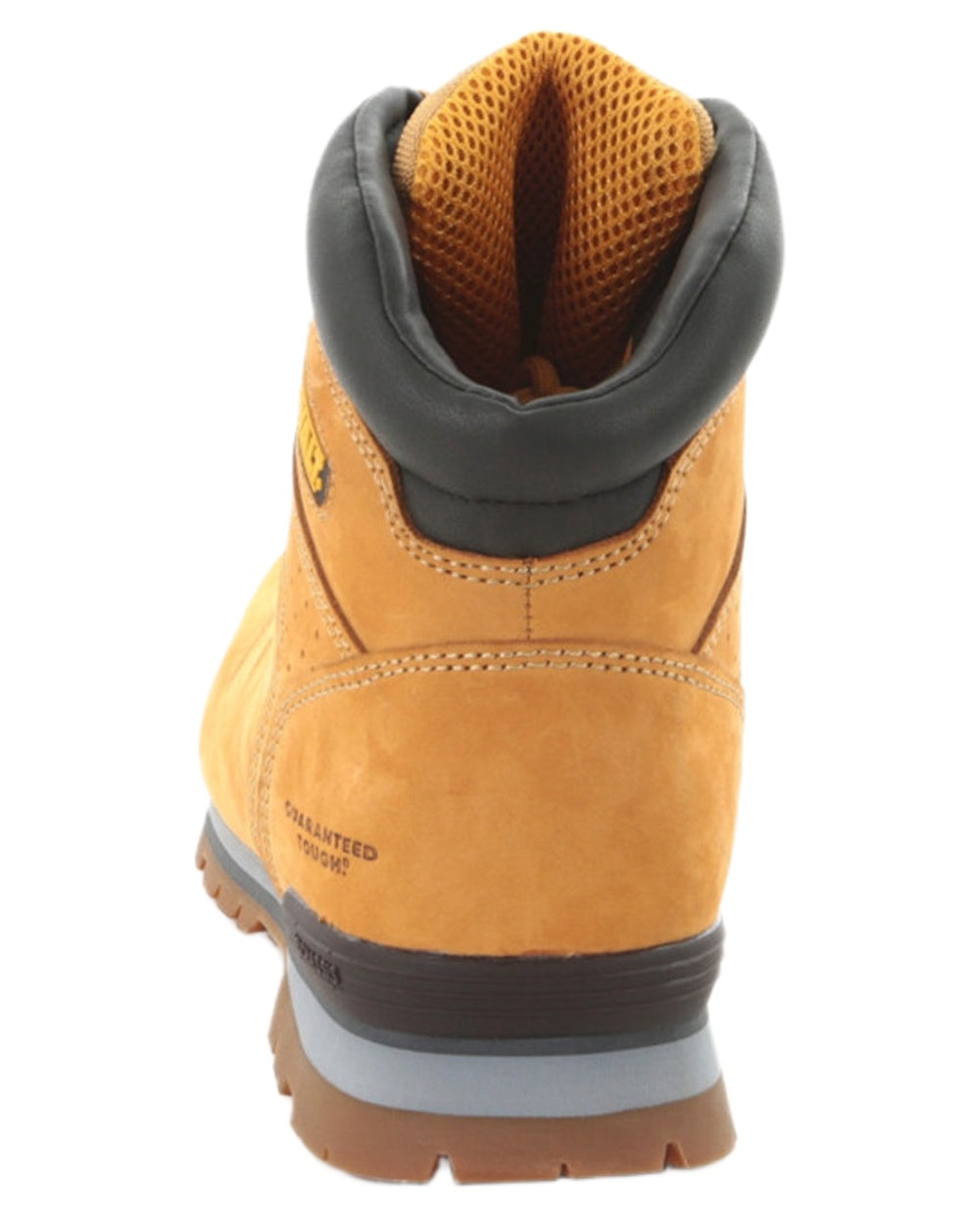 Honey Coloured DeWalt Carlisle Nubuck Lightweight Safety Boots on white background 