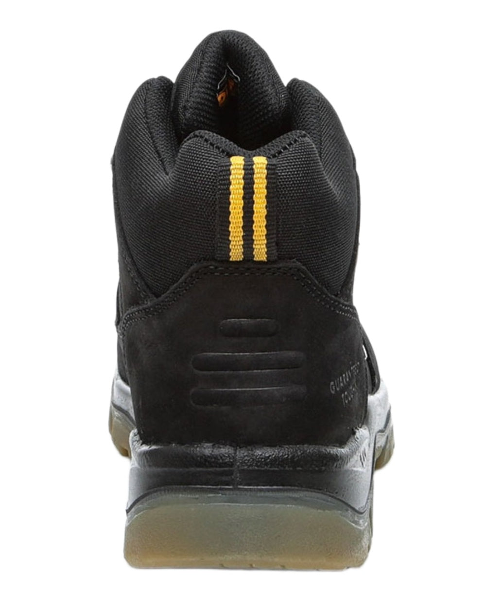 Black Coloured DeWalt Challenger Waterproof Safety Hiker Boots on white background 