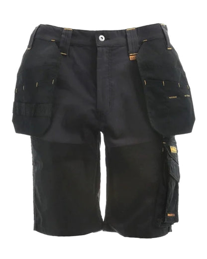 Grey Black Coloured DeWalt Hamden Shorts on white background 