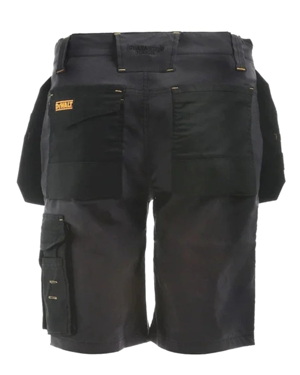 Grey Black Coloured DeWalt Hamden Shorts on white background 
