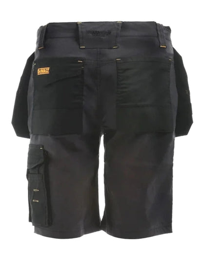 Grey Black Coloured DeWalt Hamden Shorts on white background 