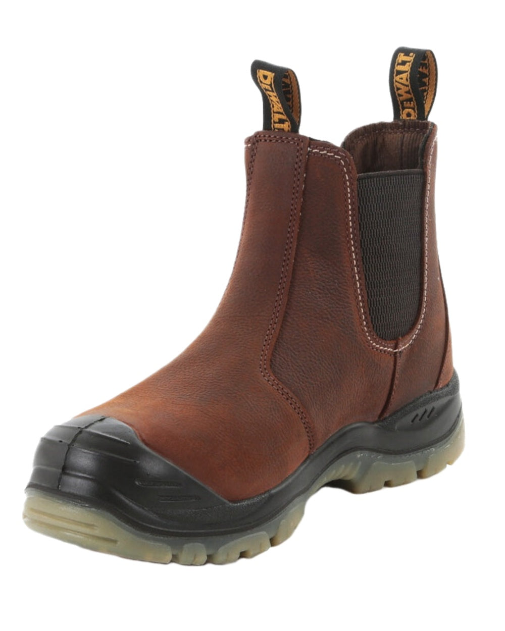 Brown Coloured DeWalt Nitrogen Dealer Boots on white background 
