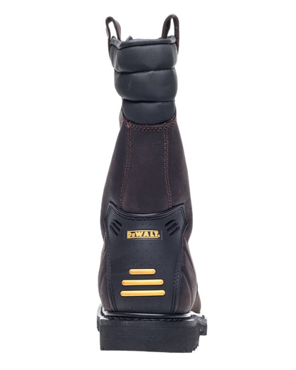 Brown Coloured DeWalt Rigger Safety Boots on white background 