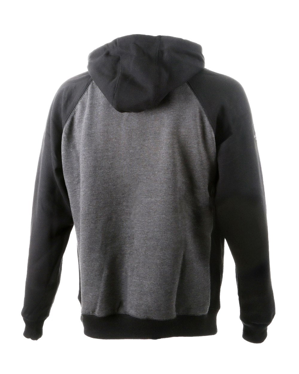 Grey Black Coloured DeWalt Stratford Hooded Sweatshirt on white background 