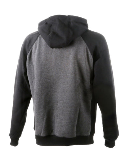 Grey Black Coloured DeWalt Stratford Hooded Sweatshirt on white background 