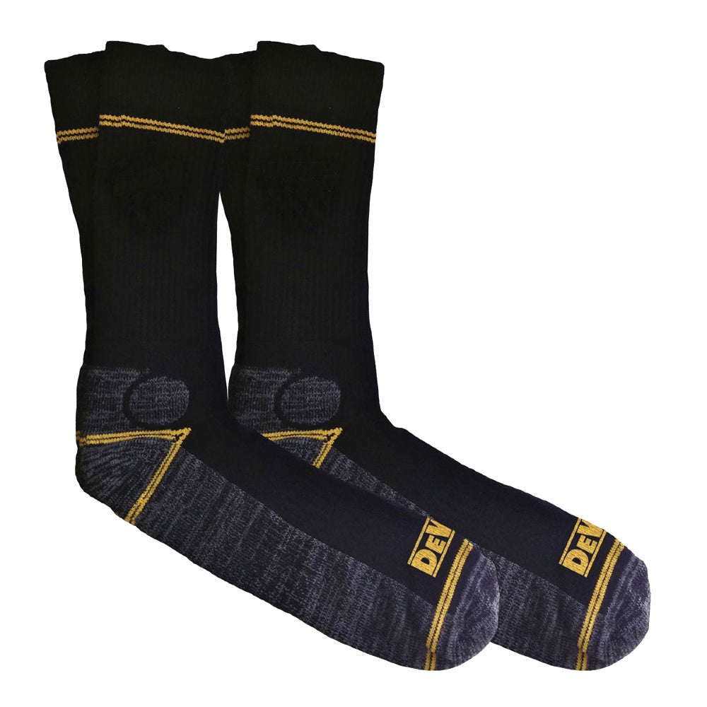 DeWalt Hydro Sock Two Pack in Black/Yellow