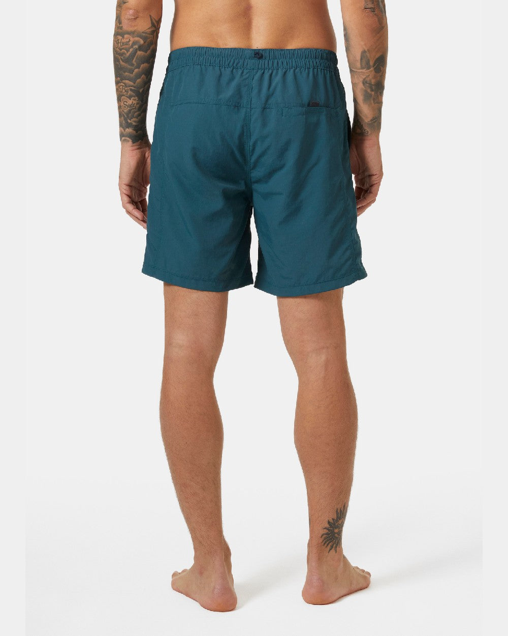 Dark Creek coloured Helly Hansen Mens Calshot Trunks on a grey background 