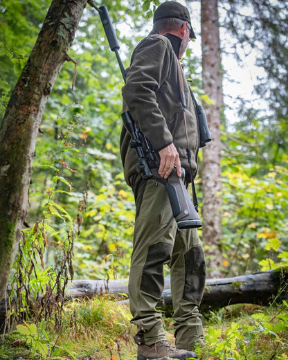 Capers Coloured Deerhunter Anti-Insect Trousers With HHL Treatment on forest background 