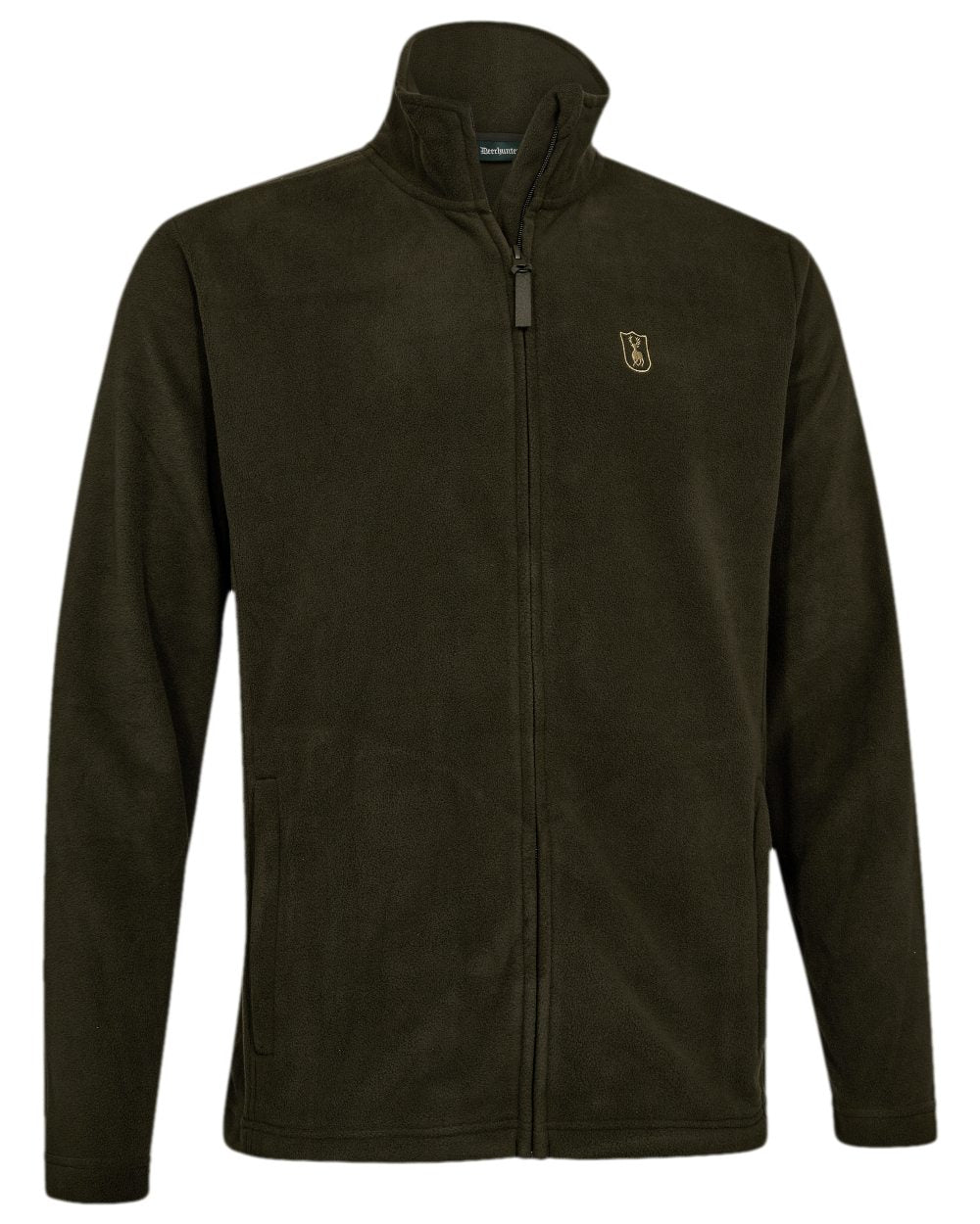 Timber Coloured Deerhunter Atlas Lightweight Fleece Jacket on white background 