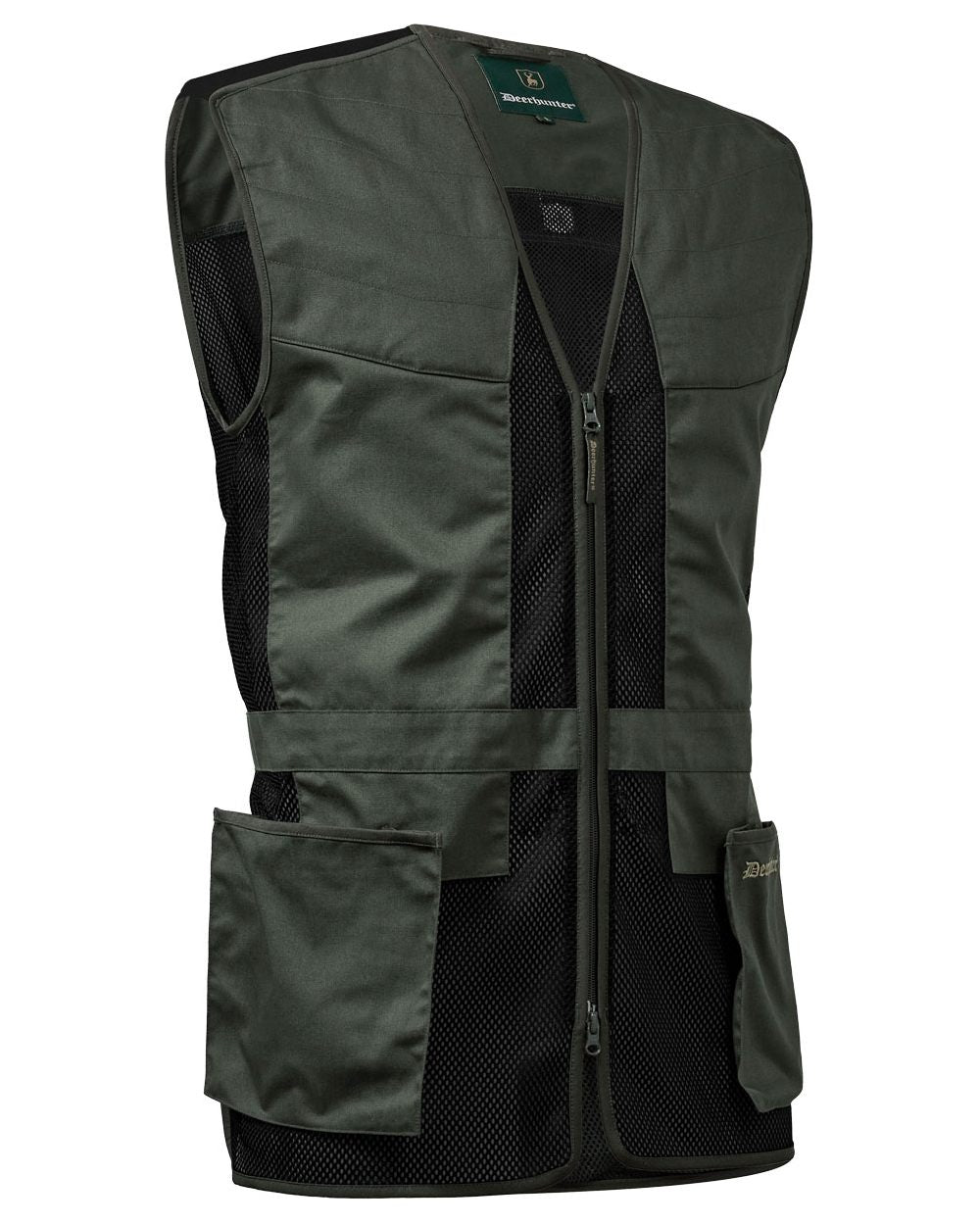 Timber coloured Deerhunter Atlas Mesh Shooting Waistcoat on White background 