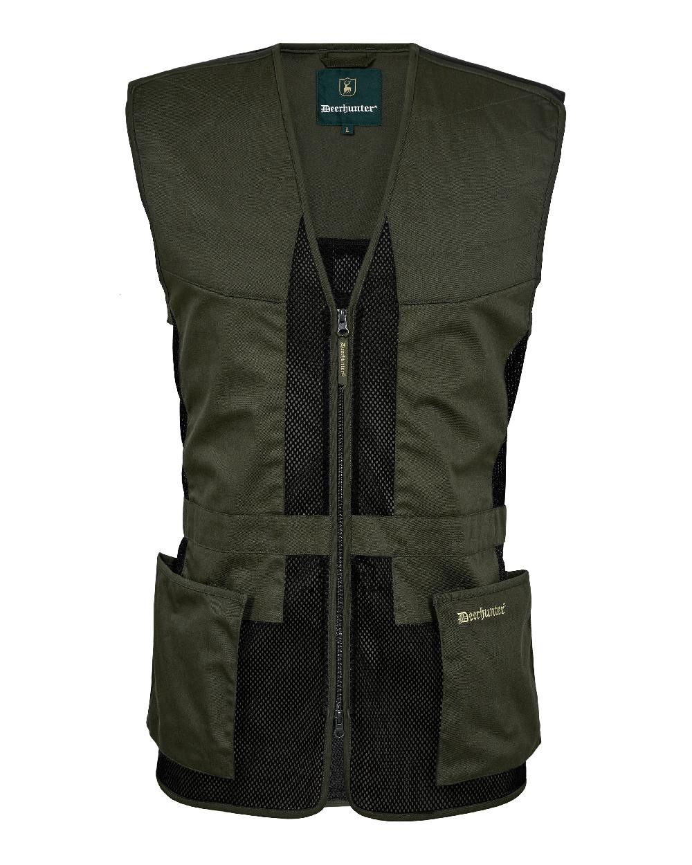 Timber coloured Deerhunter Atlas Mesh Shooting Waistcoat on White background 