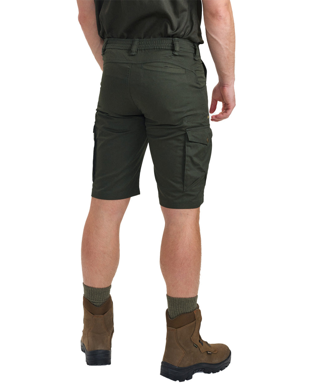 Timber coloured Deerhunter Atlas Shorts on White background 