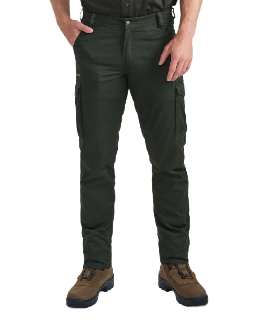 Timber coloured Deerhunter Atlas Trousers on White background 