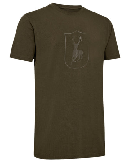 Deep Green Coloured Deerhunter Bamboo T-Shirt on white background 