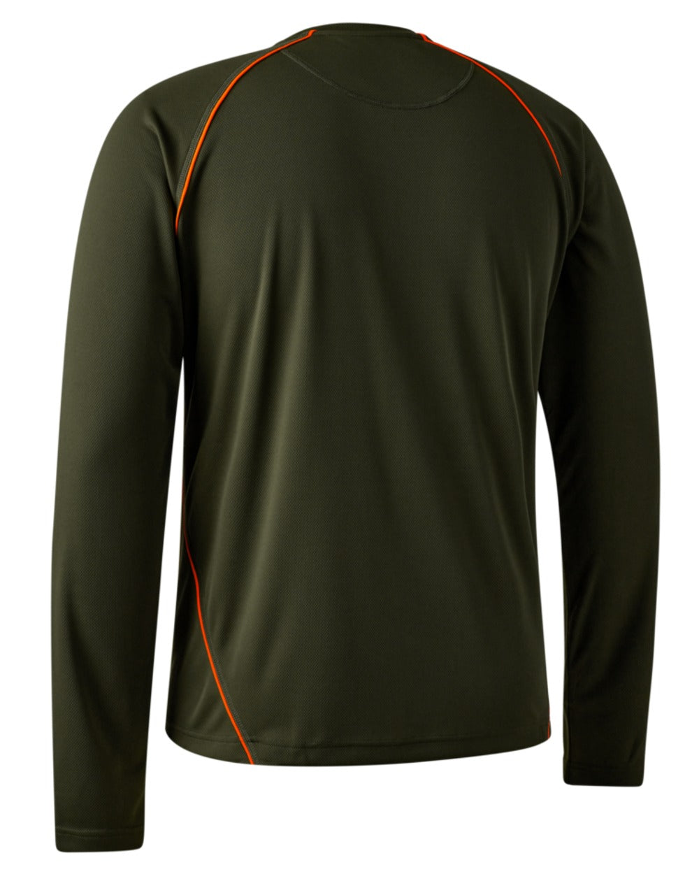 Forest Green Coloued Deerhunter Chamois Long Sleeve T-Shirt on white background 