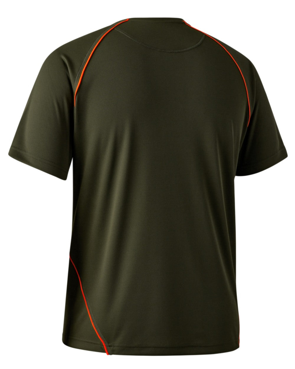 Forest Green coloured Deerhunter Chamois Short Sleeve T-Shirt on white background 
