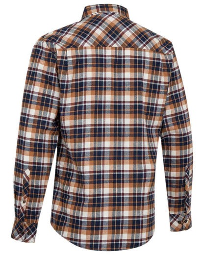 Brown Check Coloured Deerhunter Charles Shirt on white background 