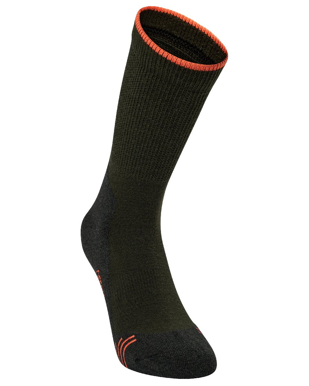 Forest Green coloured Deerhunter Coolmax Socks on white background 