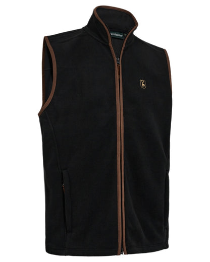 Anthracite Grey coloured Deerhunter Cumbria Fleece Waistcoat on white background 