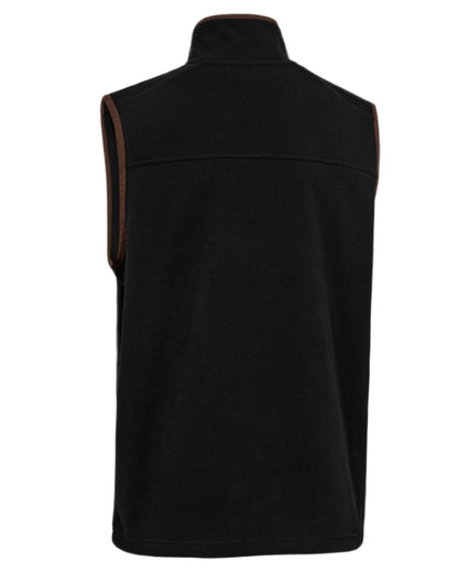 Anthracite Grey coloured Deerhunter Cumbria Fleece Waistcoat on white background 