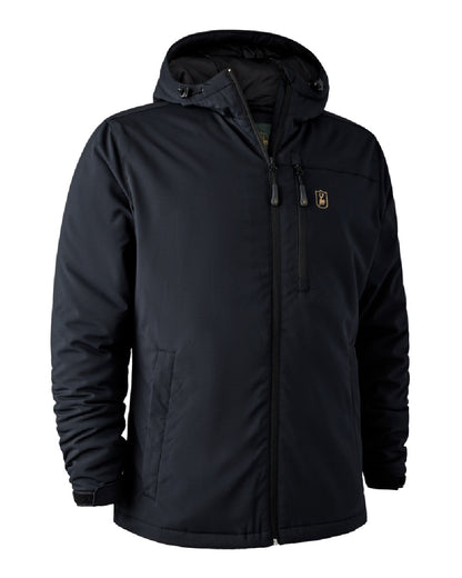 Black coloured Deerhunter Denver Winter Jacket on white background 