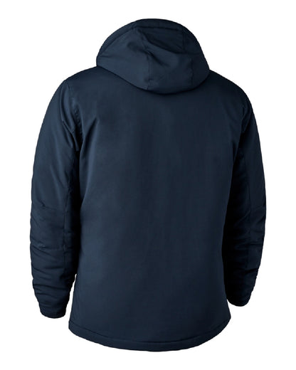 Dark Blue coloured Deerhunter Denver Winter Jacket on white background 