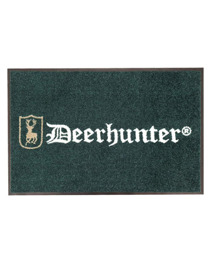Green coloured Deerhunter Door Mat on white background 