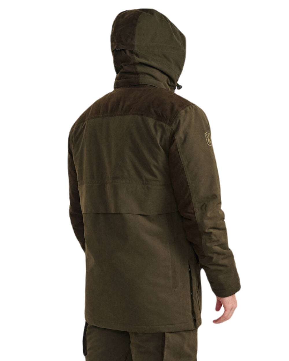 Tarmac Green Coloured Deerhunter Eagle Winter Jacket On A White Background 