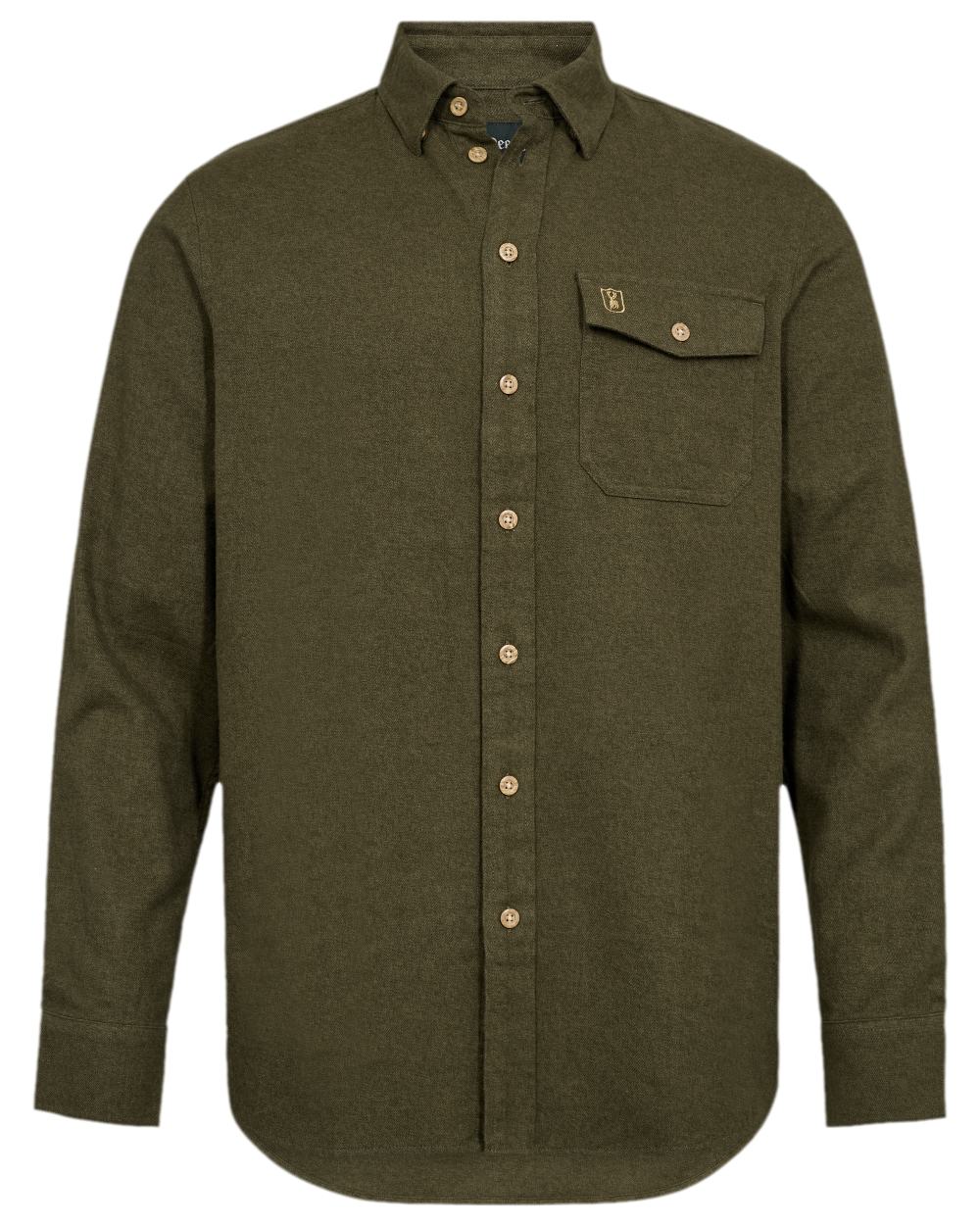 Forest Green Coloured Deerhunter Evan Shirt on white background 