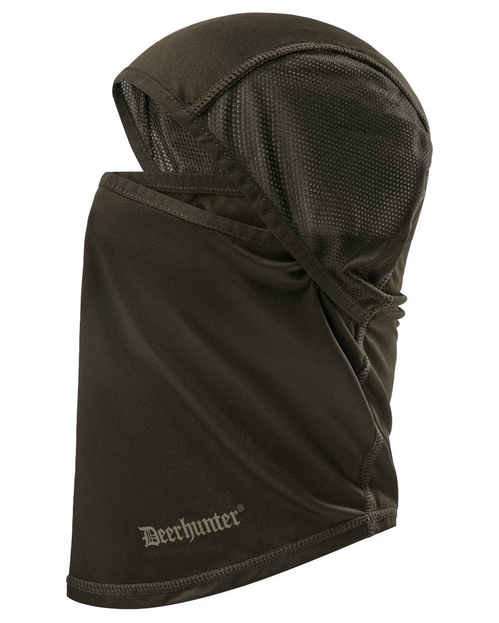 Art Green coloured Deerhunter Excape Full Facemask on white background 