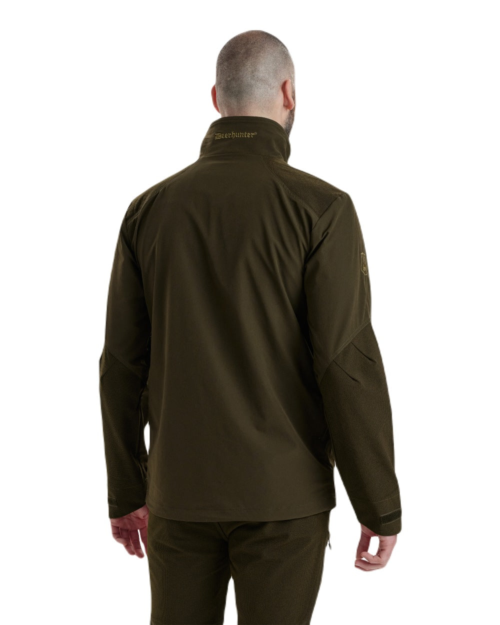 Art Green coloured Deerhunter Excape Light Jacket on white background 